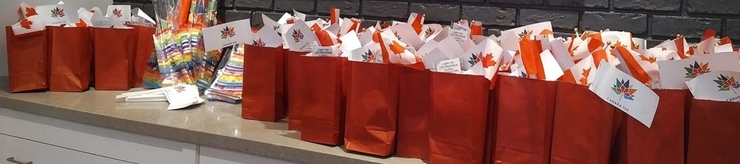 Canada 150 Jayne Smillie Gift Bags for Homeowners in Wyndfield, Brantford, Ontario